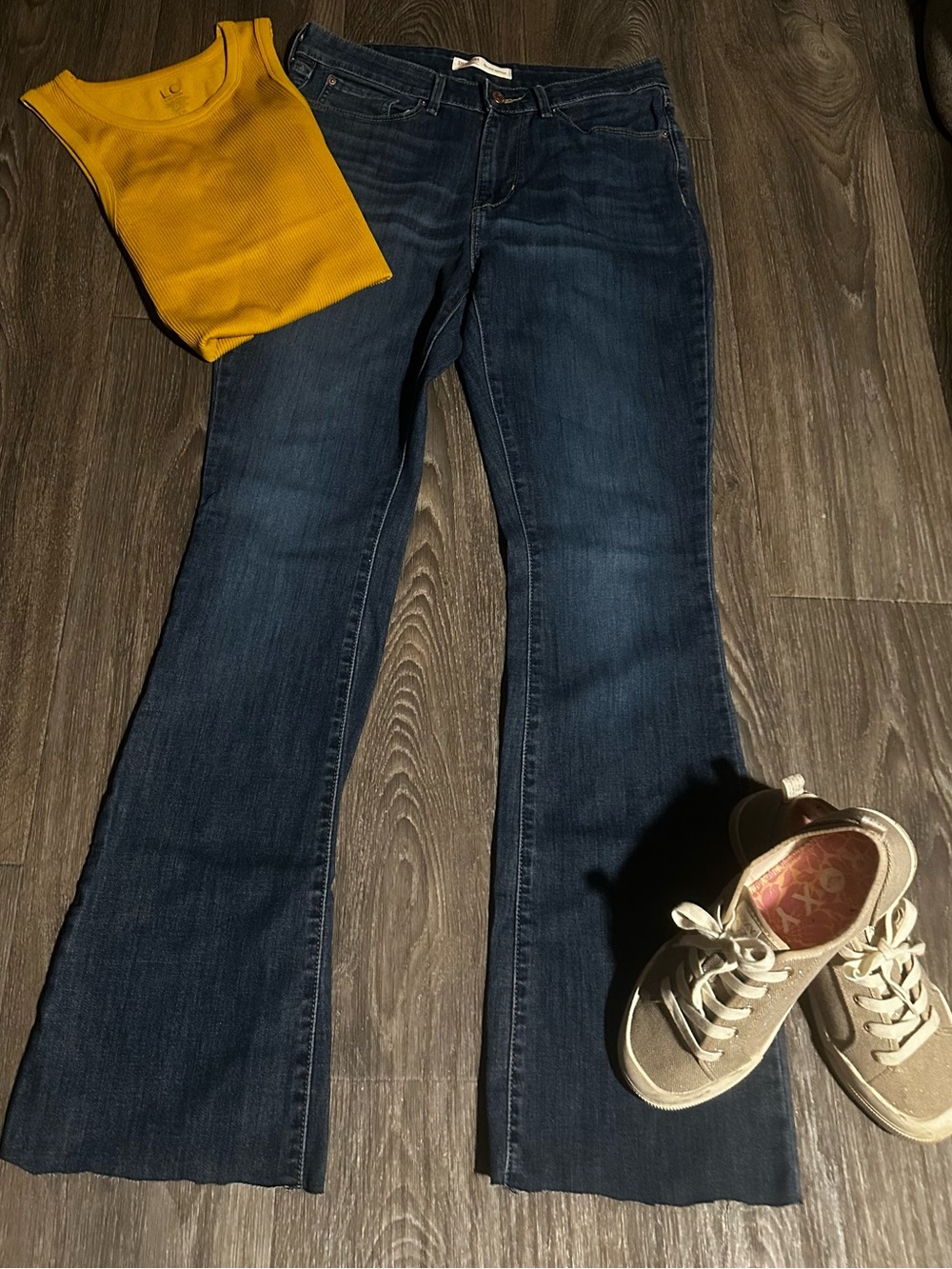 Signature by Levi Strauss Dark Blue Flare Jeans